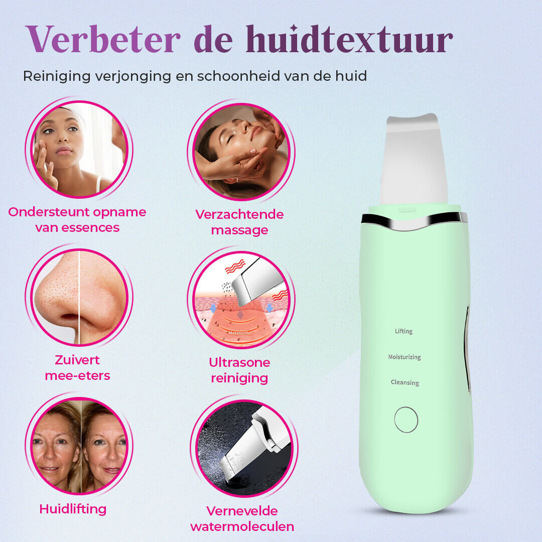 DermaSonic Pro ultrasone gezichtsreiniger