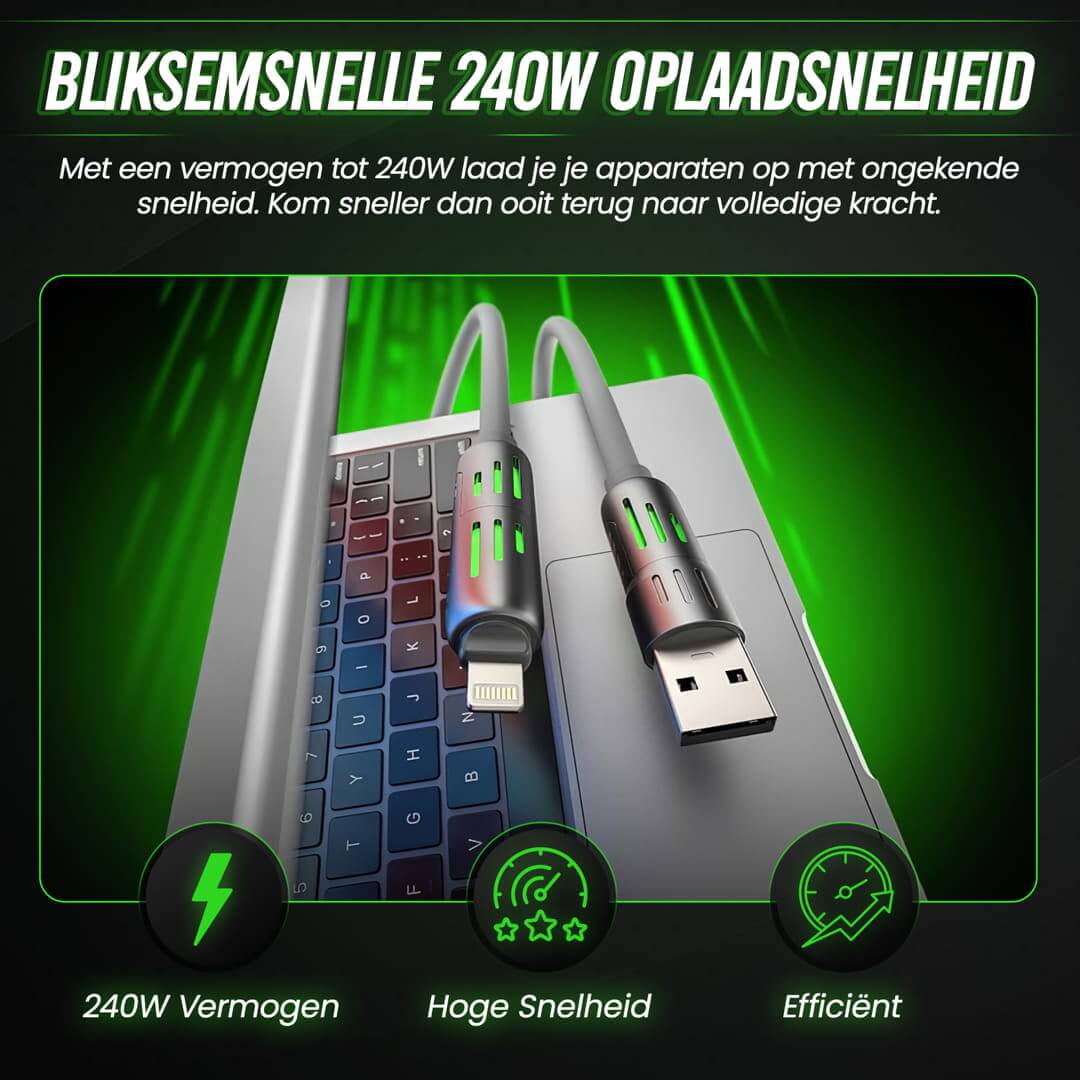 LynxCharge 4-in-1 USB-kabel