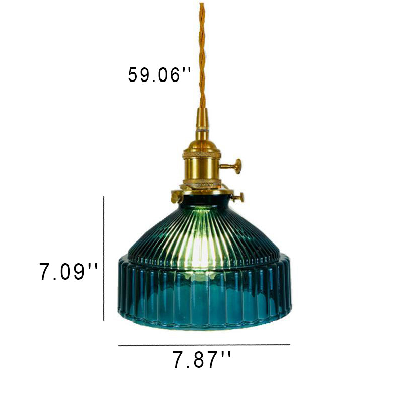 Industriële Glazen Hanglamp