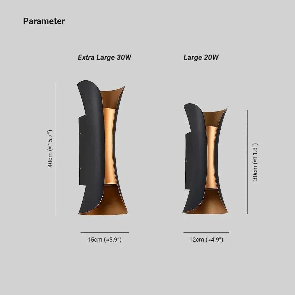 Orr Curved LED buitenwandlamp