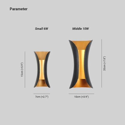 Orr Curved LED buitenwandlamp