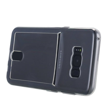 Galaxy S8 transparant TPU hoesje met pasjesvakje