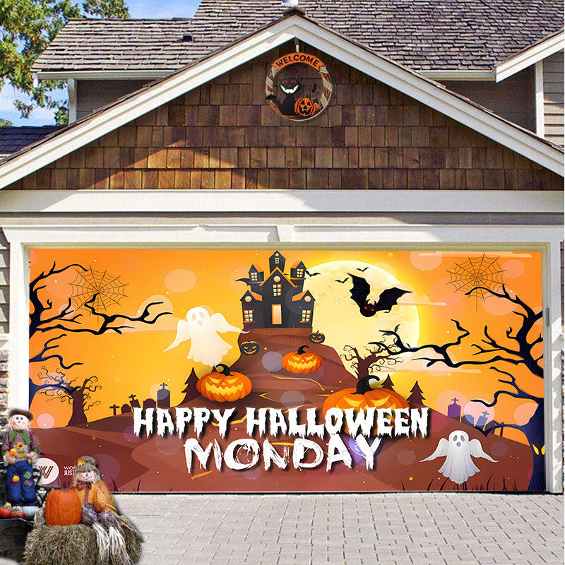 SpookShade Halloween garagedeur decoratie
