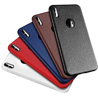 iPhone X / Xs TPU Leather Look hoesje