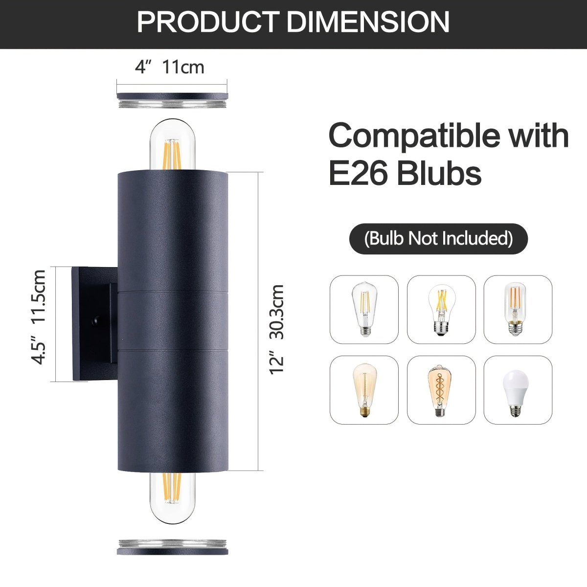 LUXFLOW buitenwandlamp met up-down verlichting