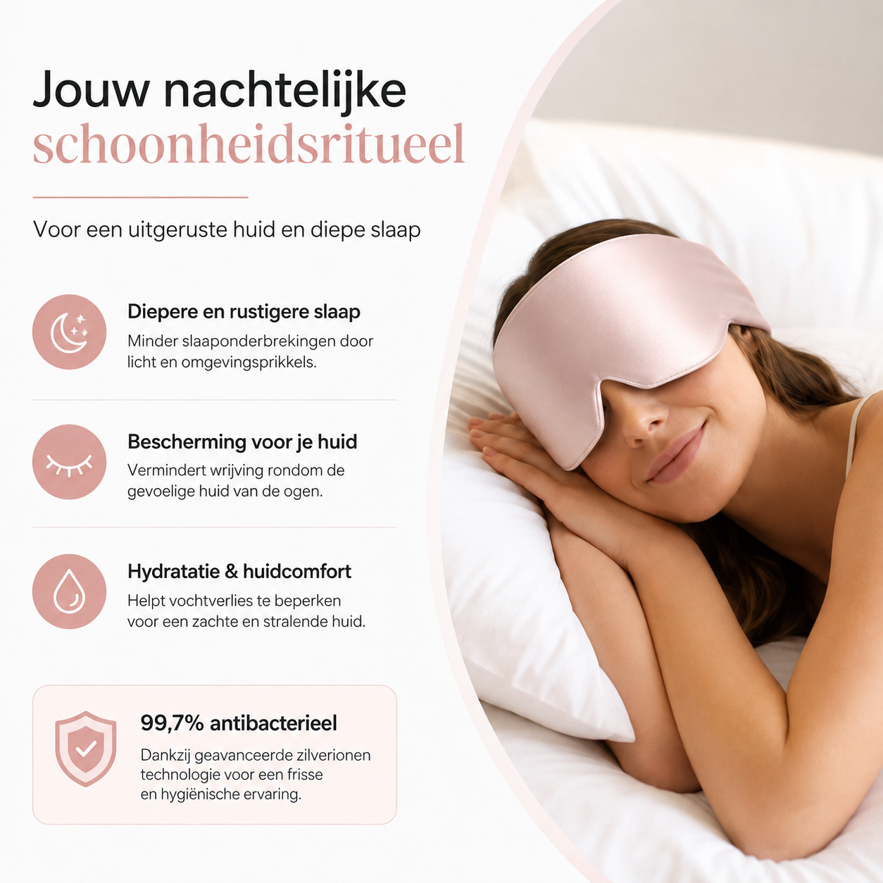 22 Momme moerbeizijden slaapmasker zijdezacht – volledig verduisterend – dames en heren