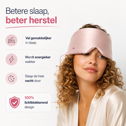 22 Momme moerbeizijden slaapmasker zijdezacht – volledig verduisterend – dames en heren