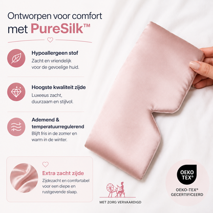 22 Momme moerbeizijden slaapmasker zijdezacht – volledig verduisterend – dames en heren