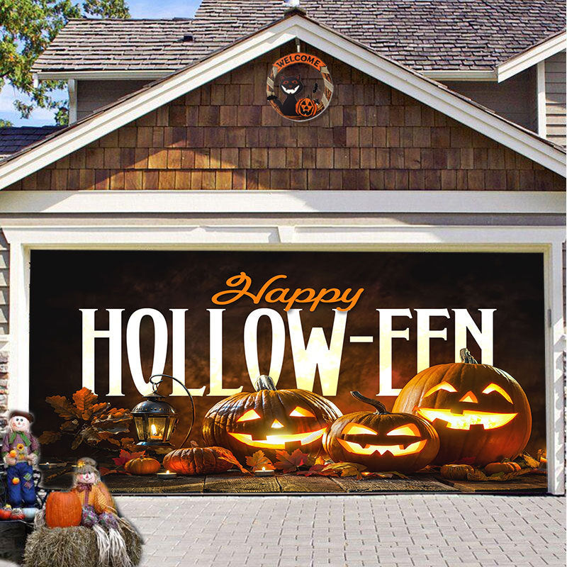 SpookShade Halloween garagedeur decoratie