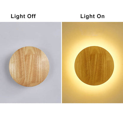 Lumio houten LED wandlamp