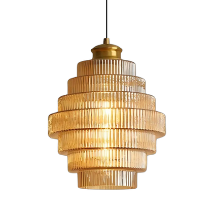 Gelaagde Glazen Hanglamp Met LED Verlichting