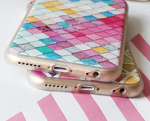 iPhone 6 / 6S 3D Reliëf Hoesje Ruiten