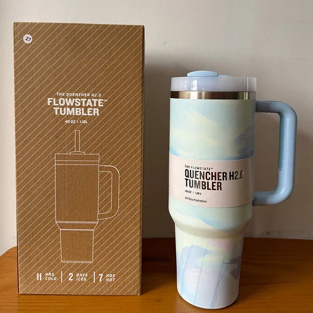 ThermoTumbler vacuüm geïsoleerde beker met handvat
