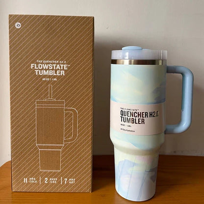 ThermoTumbler vacuüm geïsoleerde beker met handvat