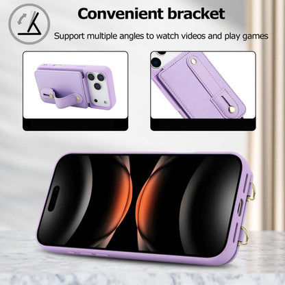 iPhone 17 Pro hoesje met pasjeshouder en draagkoord