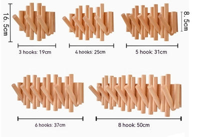 ModernHook inklapbare houten kapstok