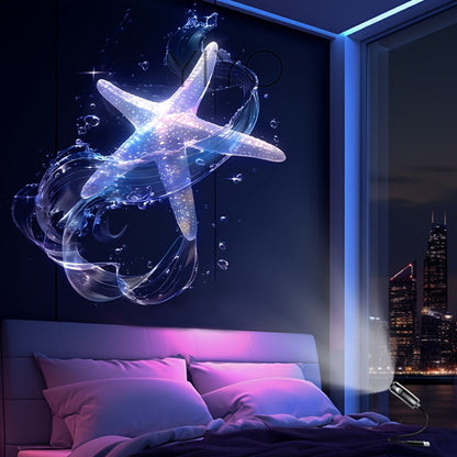 USB-projector nachtlamp met dromerig patroon