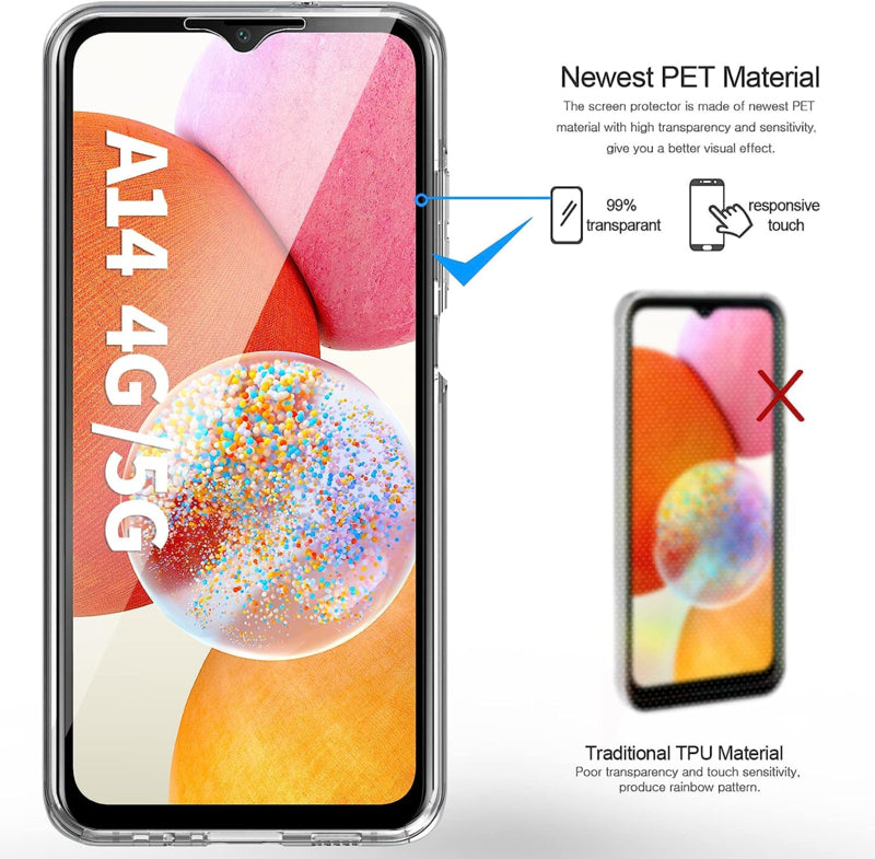 Galaxy A14 360° Ultra Clear Hybrid hoesje