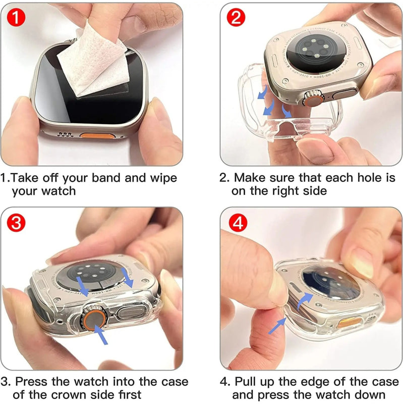 Apple Watch Ultra 49MM transparant TPU hoesje