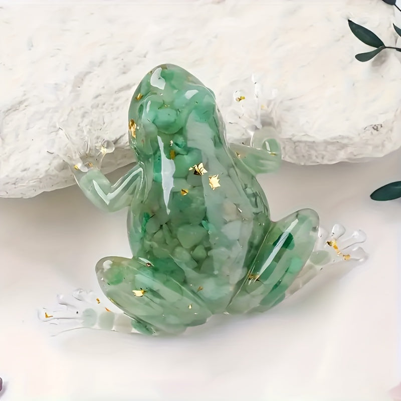 Kristallijm kikker decoratief beeldje