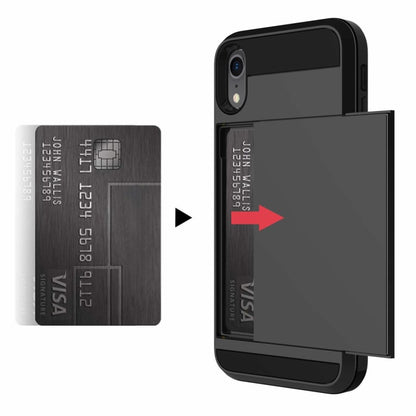 Slide Armor iPhone Xr hoesje met pashouder