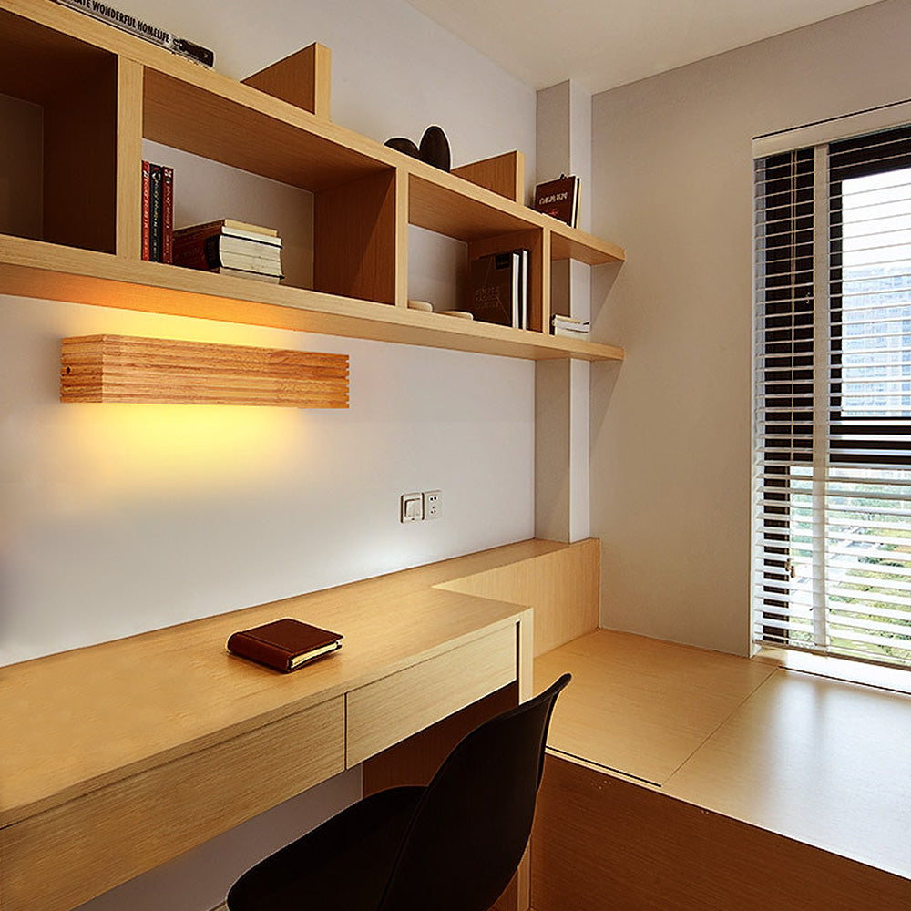 Lumio Löwe houten LED badkamer wandlamp