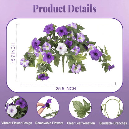 Lifelike kunstpetunia's weerbestendige bloemen