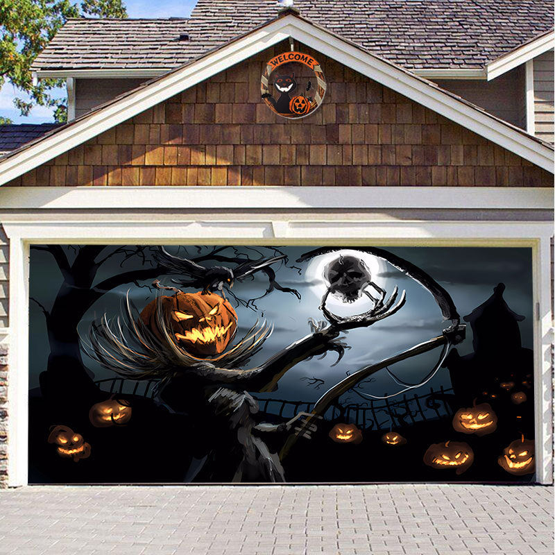 SpookShade Halloween garagedeur decoratie