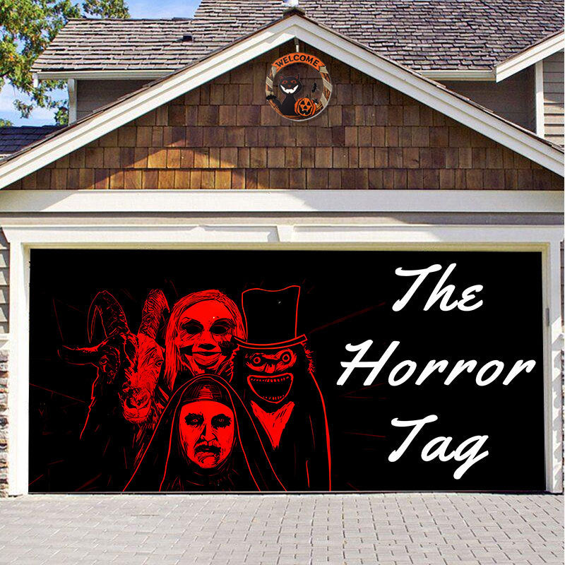 SpookShade Halloween garagedeur decoratie