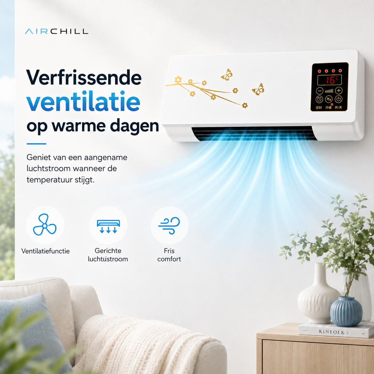 AirChill compacte wandventilator