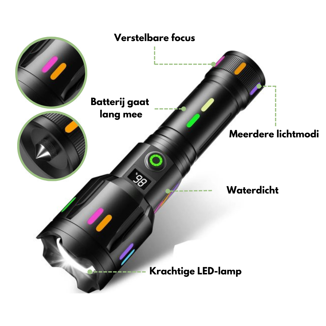 LumenPro militaire LED zaklamp