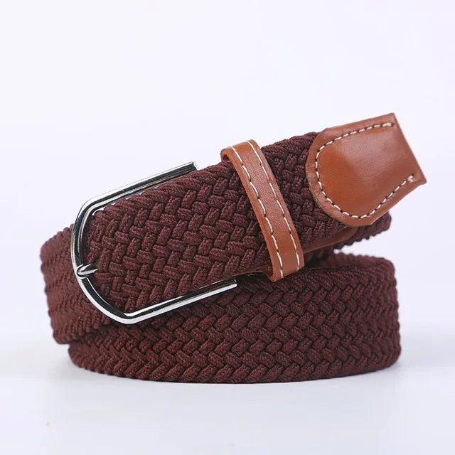 StretchBuckle elastische faux lederen riem