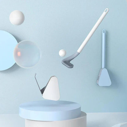Silicone toiletborstel met wandhouder