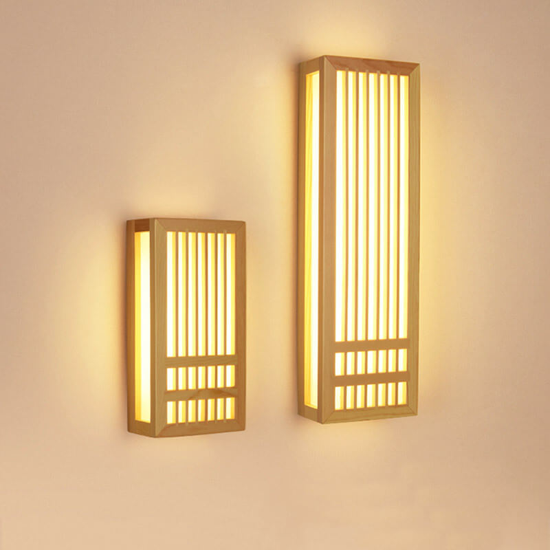 Lumio houten LED wandlamp