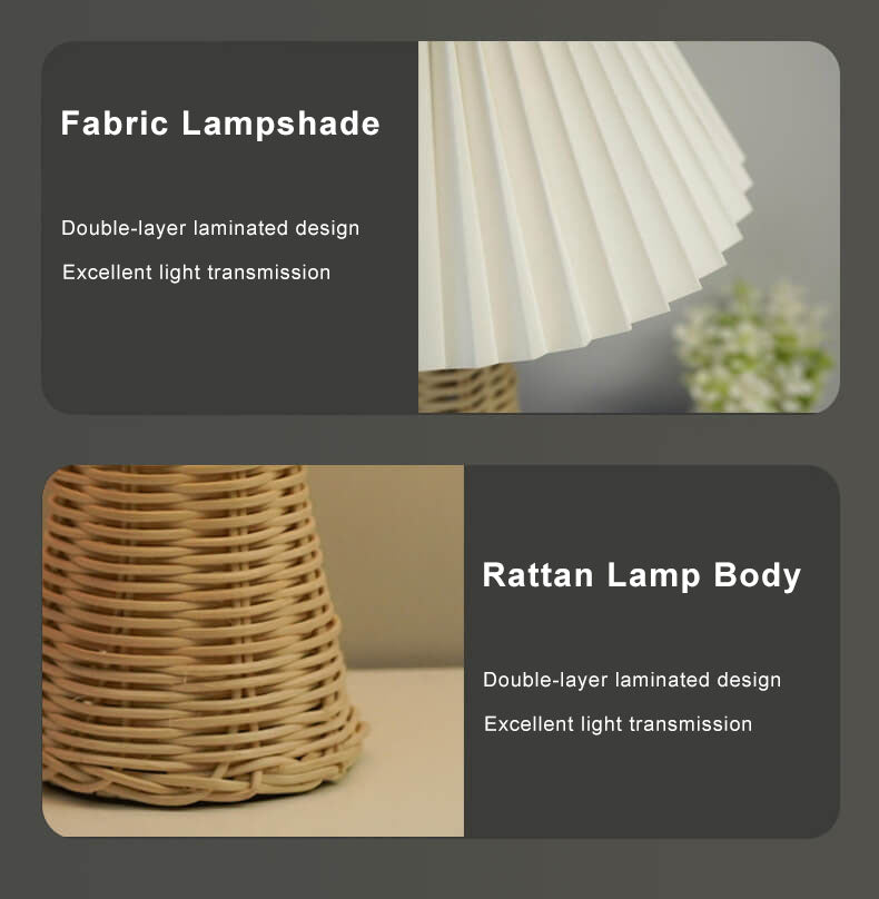 Lumio rattan tafellamp