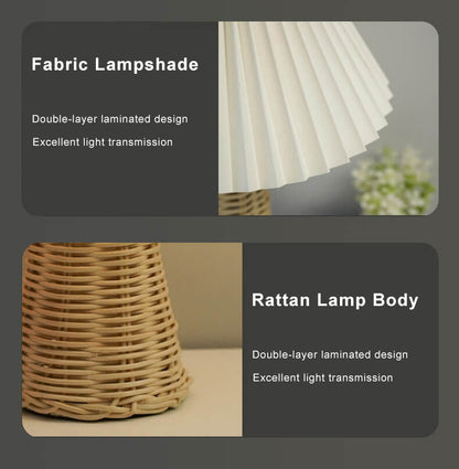Lumio rattan tafellamp