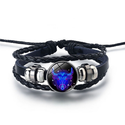 Hemels Harmonie leren sterrenbeeld armband
