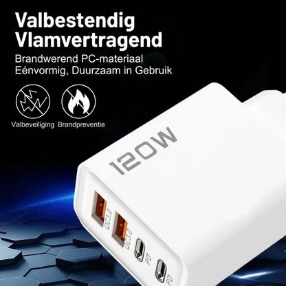PowerCharge 120W USB-C snellader