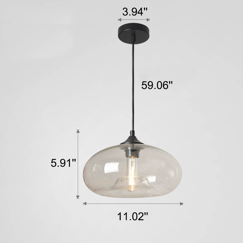 Lumio industriële glazen hanglamp