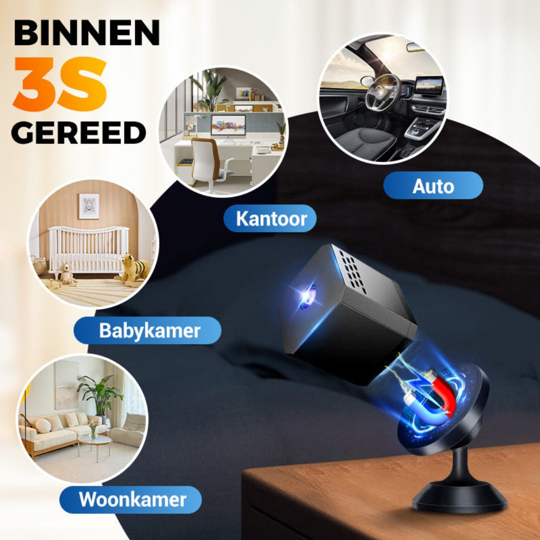 Mini Slimme nachtzicht HD-beveiligingscamera