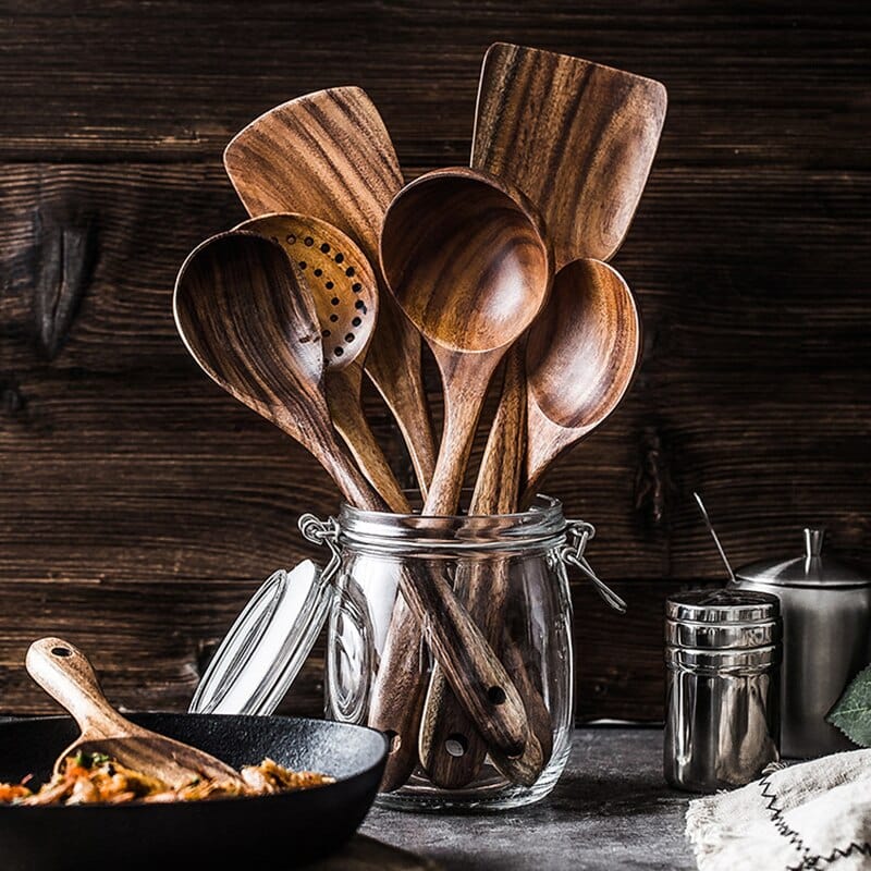 RustiCook natuurlijke houten keukenset