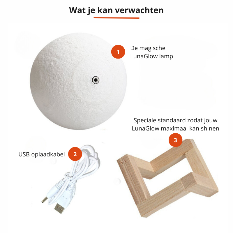 LunaGlow magische maanlamp