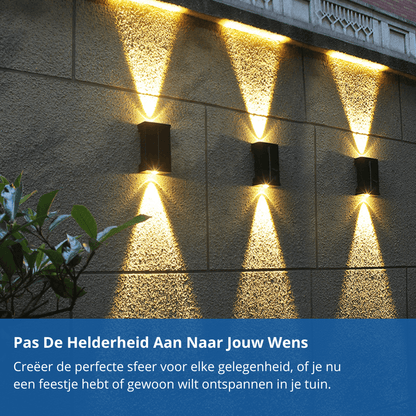 Veluxo up-down solar wandlamp