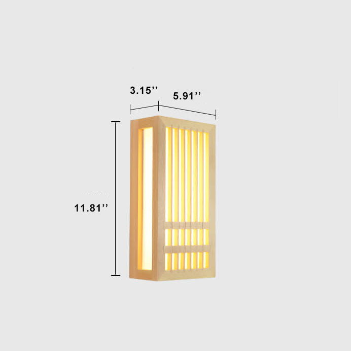 Lumio houten LED wandlamp