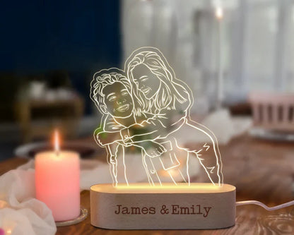 MemoryGlow gepersonaliseerde LED fotolamp