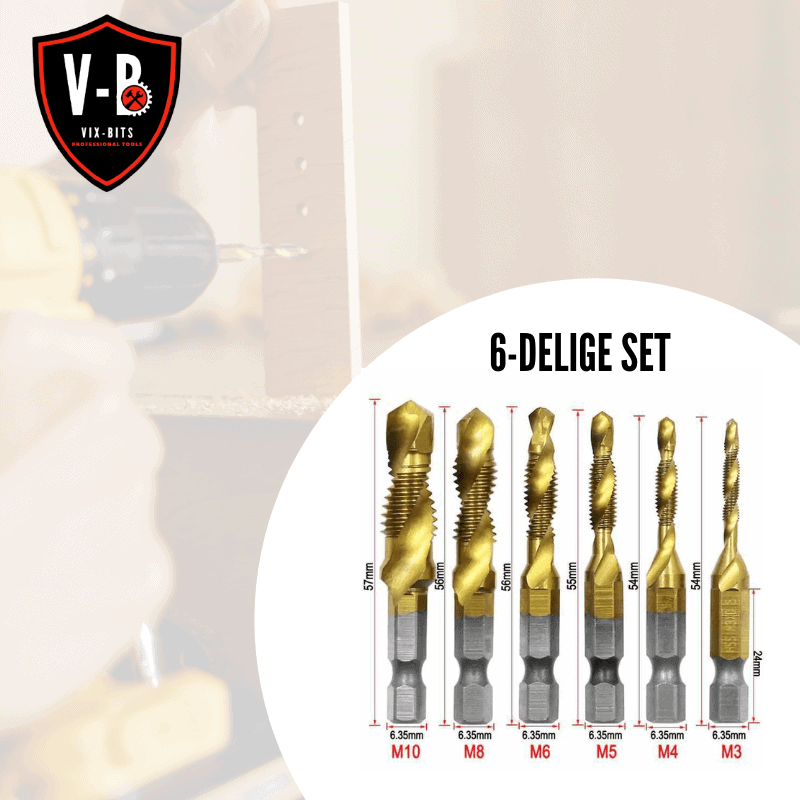 Vix-Bits schroefdraad tapboortjes set