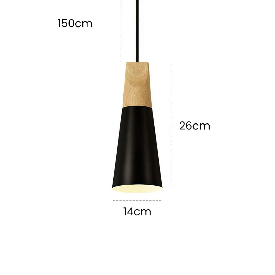 Navelle Scandinavische houten hanglamp