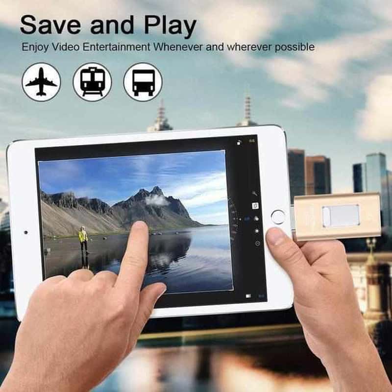 Draagbare USB-flashdrive voor iPhone, iPad en Android