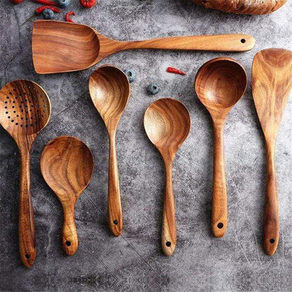 RustiCook natuurlijke houten keukenset
