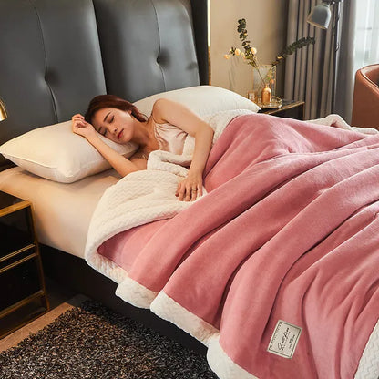Luxe winter fleece deken